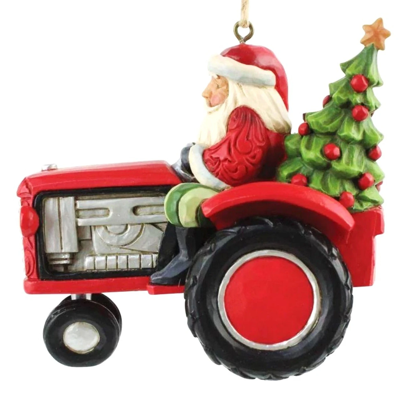 Jim Shore - Country Living - Santa Driving Tractor Ornament - Image 2