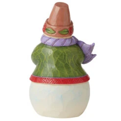 Jim Shore - Heartwood Creek - Snowman With Poinsettia Pint Size -Christmas Discount Store 511482 Jim Shore Heartwood Creek Snowman With Poinsettia Pint Size back 16001.1658159749