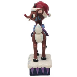 Jim Shore - Rudolph Traditions- Lighted Rudolph With Santa Hat -Christmas Discount Store 518340 Jim Shore Rudolph Traditions Lighted Rudolph With Santa Hat left 38678.1649876772
