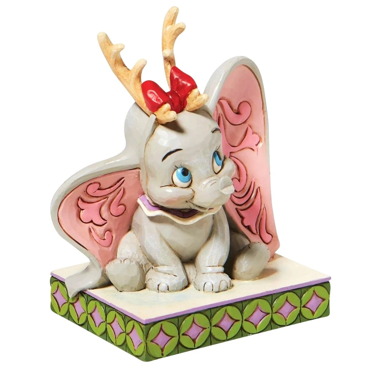 Jim Shore - Disney Traditions - Dumbo Wearing Reindeer Antlers - Image 4
