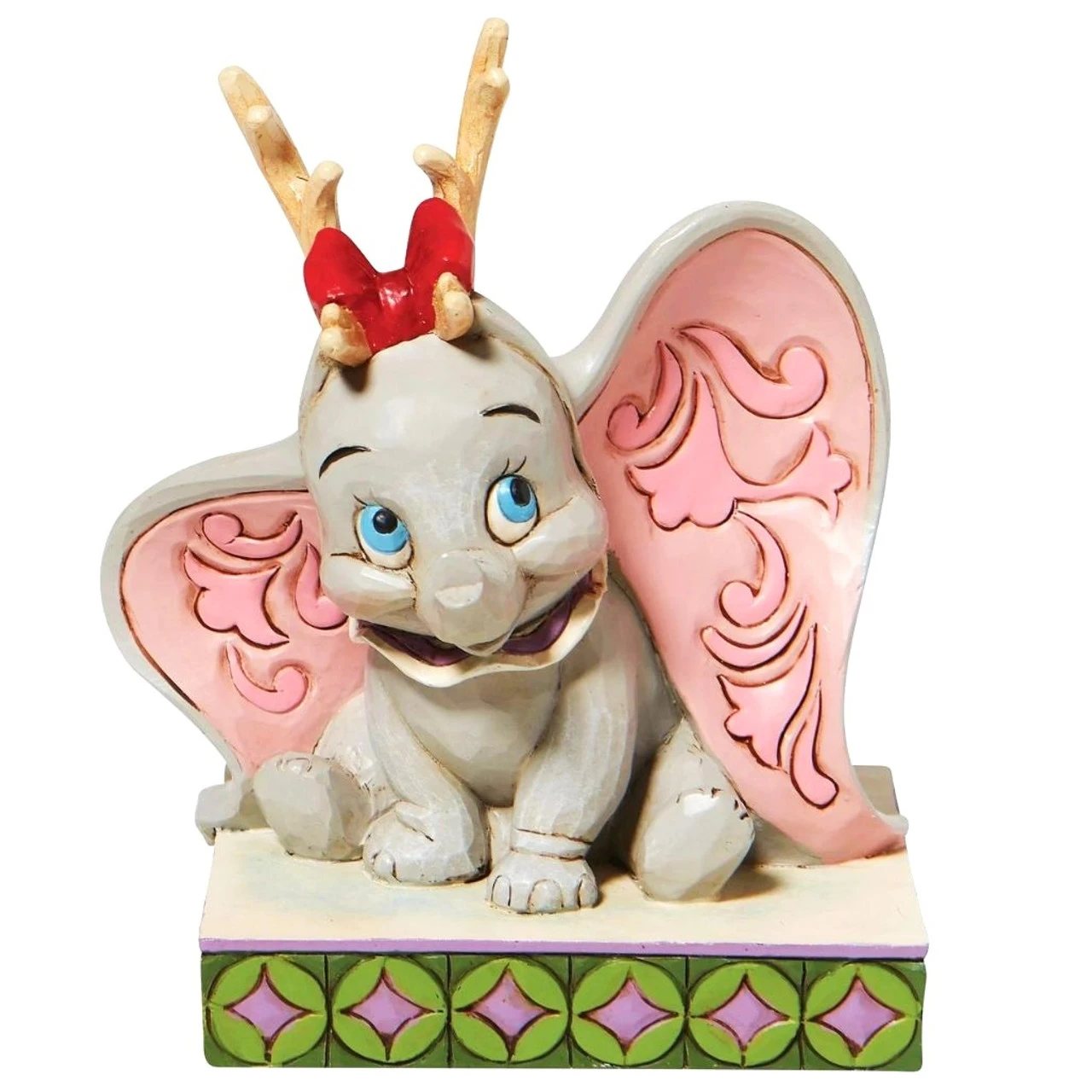 Jim Shore - Disney Traditions - Dumbo Wearing Reindeer Antlers