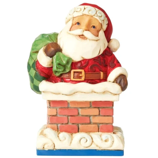 Jim Shore - Heartwood Creek - Santa In Chimney Mini