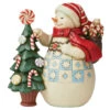 Jim Shore - Heartwood Creek - Snowman With Candy Tree -Christmas Discount Store 519590 Jim Shore Heartwood Creek Snowman With Candy Tree 08274.1658170343