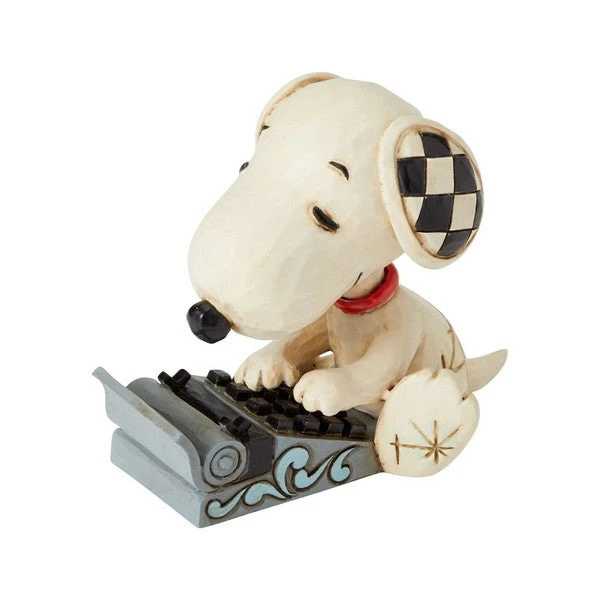 Jim Shore Peanuts Snoopy Typing Mini Figurine 3 Jim Shore Peanuts Snoopy Typing Mini Figurine