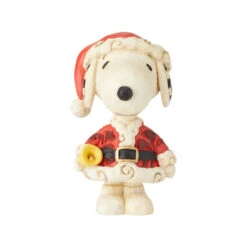 Jim Shore By Enesco Snoopy Dressed As Santa Mini Figurine