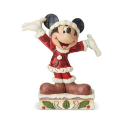 Jim Shore By Enesco Santa Mickey Personality Pose Figurine