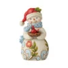 Jim Shore By Enesco Snowman With Cardinal Mini Figurine -Christmas Discount Store 6006659 high res