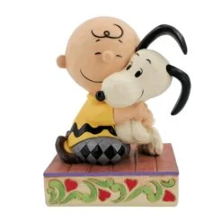 Jim Shore Peanuts Charlie Brown Hugging Snoopy Beagle Hug Is Blissful Heart Figurine
