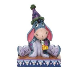 Jim Shore Disney Traditions Eeyore Birthday Blues With Party Hat Figurine