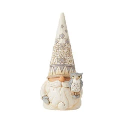 Jim Shore Gnome With Owl Wisdom In The Woodland Figurine