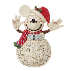 Jim Shore Disney Snowy Smiles Mickey Mouse Snowman Figurine