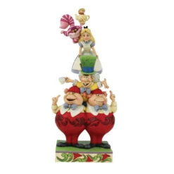 Jim Shore Disney Alice In Wonderland Stacked We're All Mad Here Figurine
