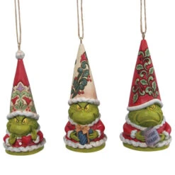 Jim Shore Grinch Gnomes Set Of 3 Ornaments