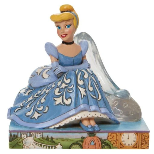 Disney Jim Shore Cinderella With Glass Slipper Figurine