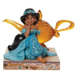 Disney Jim Shore Aladdin Jasmine With Genie Lamp Figurine