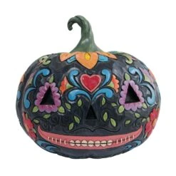 Jim Shore Day Of The Dead Jack-O-Lantern Pumpkin Figurine