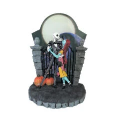 Jim Shore Disney Showcase Masterpiece Jack Skellington And Sally Under The Moonlight Figurine From Tim Burton's The Nightmare Before Christmas