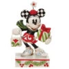 Disney Jim Shore Cheerful Festive Minnie Shopping For Christmas Presents Figurine -Christmas Discount Store 6010870