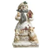 Jim Shore White Woodland Snowman With Furry Friends And A Birdhouse 18" Statue -Christmas Discount Store 6011613