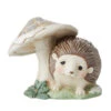 Jim Shore White Woodland Hedgehog By Mushroom Figurine -Christmas Discount Store 6011618