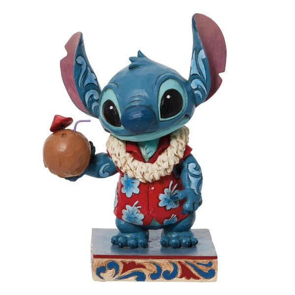 Jim Shore Disney Tropical Delight Stitch With Coconut Figurine 3 Jim Shore Disney Tropical Delight Stitch With Coconut Figurine