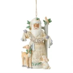 Jim Shore Heartwood Creek Woodland Santa Noel Ornament
