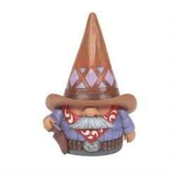 Jim Shore Heartwood Creek Gnome On The Range Western Cowboy Gnome Figurine