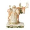 Jim Shore Heartwood Creek White Woodland Santa/Moose 1 Jim Shore Heartwood Creek White Woodland Santa/Moose -Christmas Discount Store 6012676