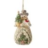 Jim Shore Heartwood Creek Woodland Snowman/Tree Ornament -Christmas Discount Store 6012691
