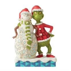 Jim Shore Dr. Seuss Grinch With Grinchy Snowman