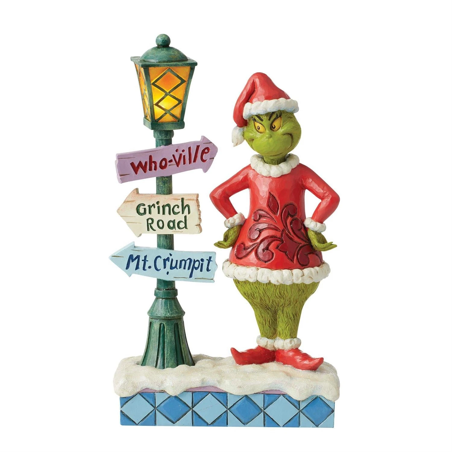Jim Shore Dr. Seuss Grinch By Lit Lamppost 3 Jim Shore Dr. Seuss Grinch By Lit Lamppost