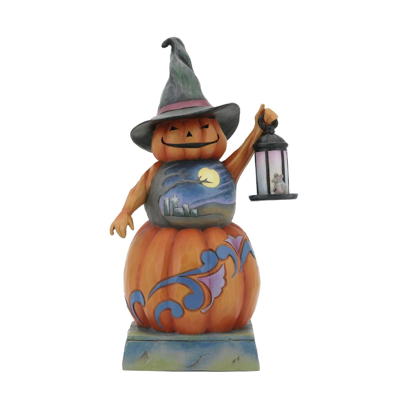 Jim Shore Heartwood Creek "From Dusk Till Dawn " Stacked Pumpkin Witch Figurine 3 Jim Shore Heartwood Creek "From Dusk Till Dawn " Stacked Pumpkin Witch Figurine