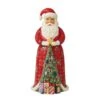 Jim Shore Heartwood Creek Santa With Christmas Tree Coat -Christmas Discount Store 6012946