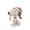 Products Jim Shore Peanuts Snoopy Glitter Candy Cane Mini -Christmas Discount Store 6013048