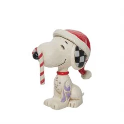 Products Jim Shore Peanuts Snoopy Glitter Candy Cane Mini