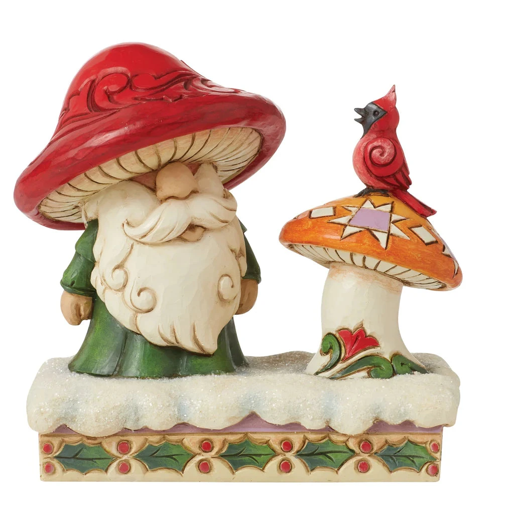 Jim Shore Heartwood Creek Santa By Mushroom And Bird Gnome 3 Jim Shore Heartwood Creek Santa By Mushroom And Bird Gnome