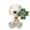 Jim Shore Mini Snoopy With Clover Figurine 2 Jim Shore Mini Snoopy With Clover Figurine -Christmas Discount Store 6014341