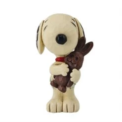 Jim Shore Mini Snoopy With Chocolate Bunny Figurine
