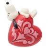Jim Shore Snoopy Laying On Heart Figurine -Christmas Discount Store 6014345