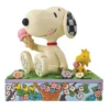 Jim Shore Peanuts Snoopy And Woodstock Eating Ice Cream "A Summertime Treat" Hallmark Exclusive Figurine -Christmas Discount Store 6014349