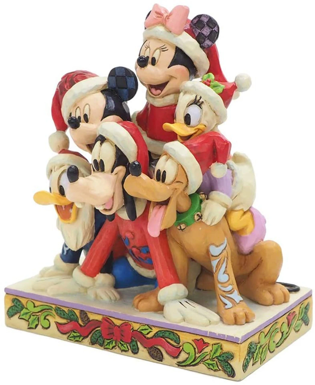 Jim Shore Disney Traditions Collection - Mickey And Friends "Piled High With Holiday Cheer" 5 Jim Shore Disney Traditions Collection - Mickey And Friends "Piled High With Holiday Cheer" - Image 3