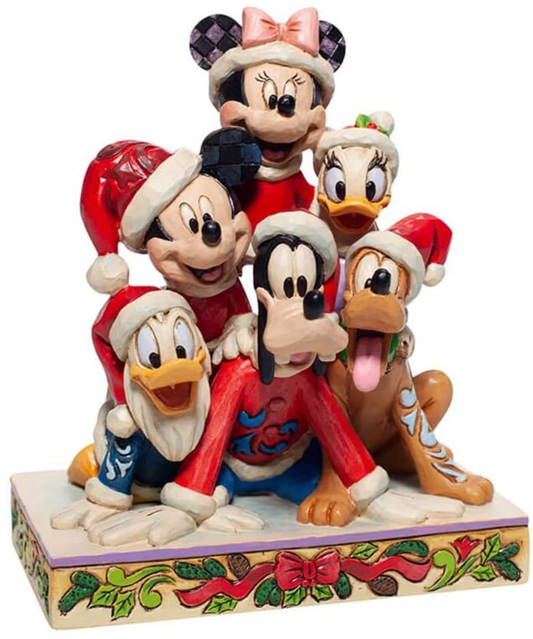 Jim Shore Disney Traditions Collection - Mickey And Friends "Piled High With Holiday Cheer" 3 Jim Shore Disney Traditions Collection - Mickey And Friends "Piled High With Holiday Cheer"