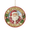 Enesco Jim Shore Dated 2023 Jolly Santa Ornament -Christmas Discount Store Jim Shore 2023 Santa Merry Christmas Ornament 6012978 01