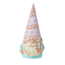 Enesco Jim Shore Gnome With Cat Figurine, 5"