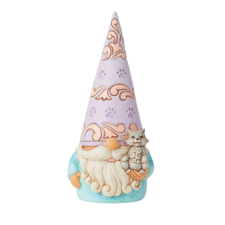Enesco Jim Shore Gnome With Cat Figurine, 5" 3 Enesco Jim Shore Gnome With Cat Figurine, 5"