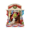 Enesco Jim Shore Grinch Peeking Out Of Fireplace Figurine, 5.5" -Christmas Discount Store Jim Shore Grinch Peeking Out of Fireplace Figurine 6012693 01