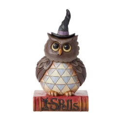 Enesco Jim Shore Halloween Owl Figurine, 5.51"