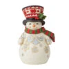 Enesco Jim Shore Pint-Sized Snowman With Festive Top Hat Figurine, 5.1" -Christmas Discount Store Jim Shore PintSized Snowman Top Hat Figurine 6012963 01