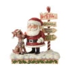 Enesco Jim Shore Rudolph, Santa And North Pole Sign Figurine, 7.68" 2 Enesco Jim Shore Rudolph, Santa And North Pole Sign Figurine, 7.68" -Christmas Discount Store Jim Shore Rudolph Santa North Pole Sign Figurine 6012715 01