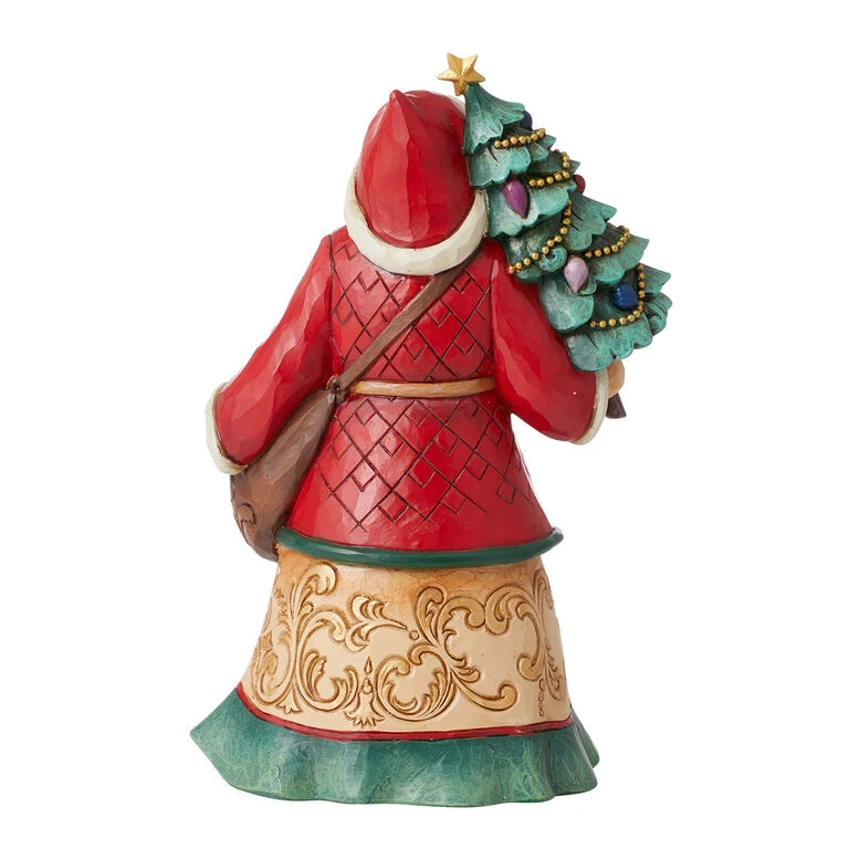 Enesco Jim Shore Santa With Christmas Tree And Toy Bag Figurine, 8.07" 4 Enesco Jim Shore Santa With Christmas Tree And Toy Bag Figurine, 8.07" - Image 2